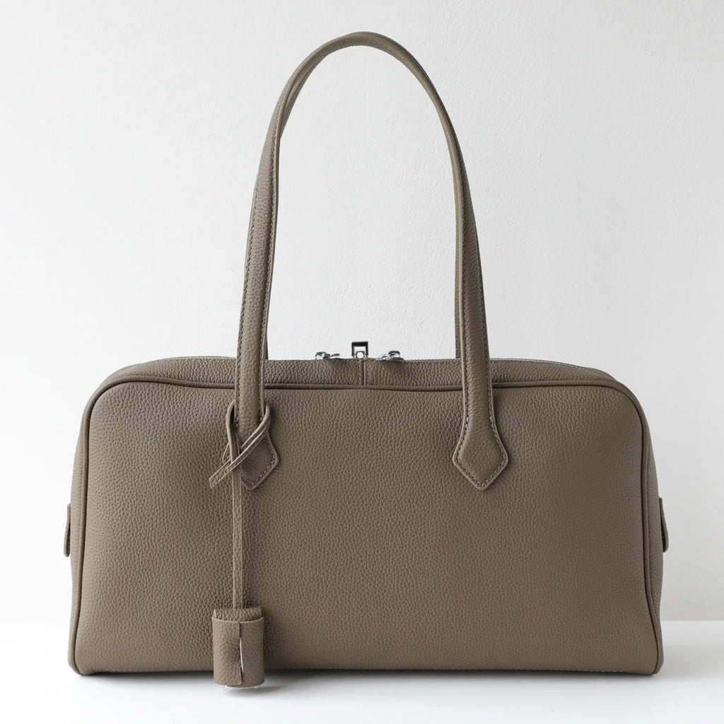 Premium Genuine Leather Boston Bag Womens Shoulder Handbag - Easydrop