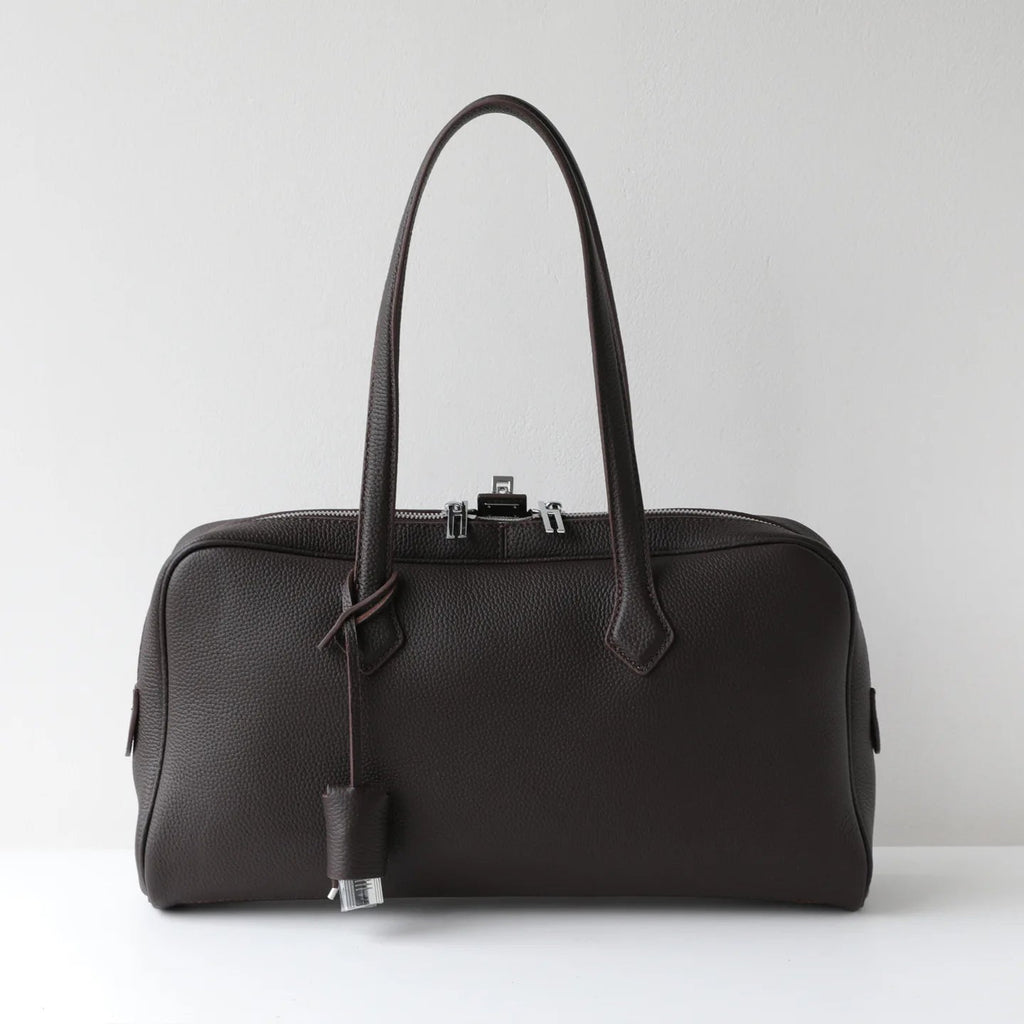 Premium Genuine Leather Boston Bag Womens Shoulder Handbag - Easydrop