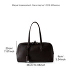 Premium Genuine Leather Boston Bag Womens Shoulder Handbag - Easydrop