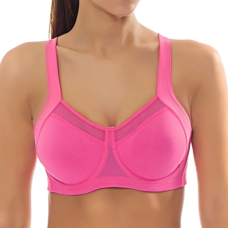 Sports, Push Up Solid Underwire Full Cup Bra - Easydrop