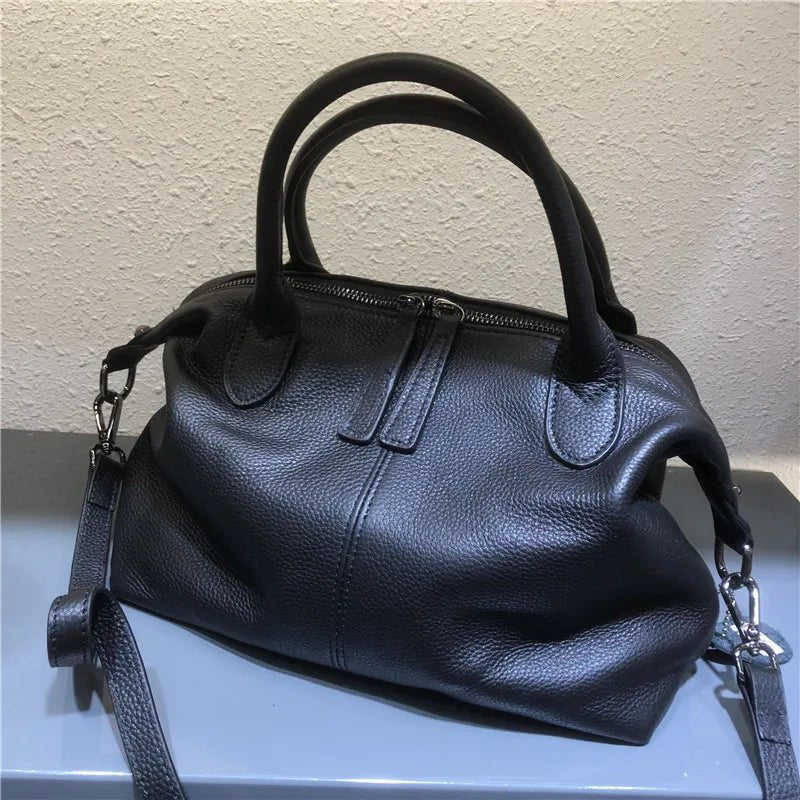Top-grain cowhide genuine leather women's new crossbody retro bag - Easydrop