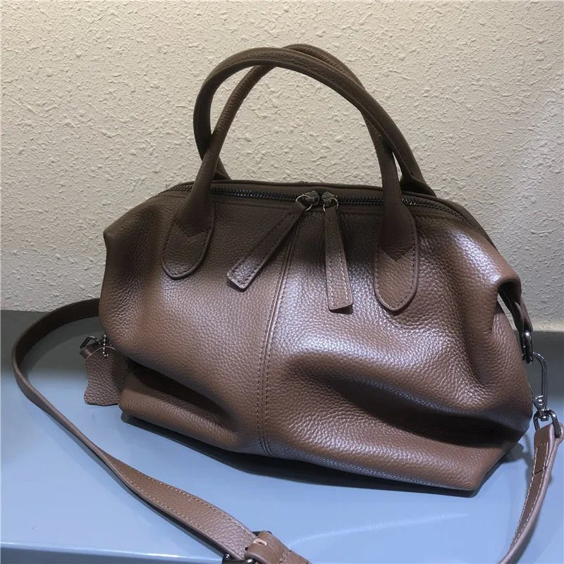 Top-grain cowhide genuine leather women's new crossbody retro bag - Easydrop