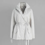 tossy-stand-collar-lace-up-long-sleeves-casual-womens-high-waist-trench-coat-4142626 - Easydrop