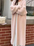 Warm Knee Length Thickened Women Cardigan Coat - Easydrop