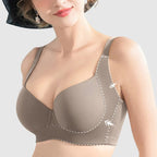 Wide Shoulder Straps, Underwire Seamless Plus Size Push Up Bra - Easydrop