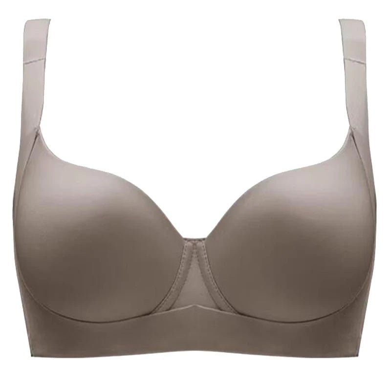 Wide Shoulder Straps, Underwire Seamless Plus Size Push Up Bra - Easydrop