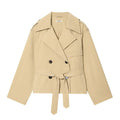 women-elegant-lapel-belt-shoulder-pad-solid-long-sleeve-jacket-5195734 - Easydrop