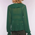 women-sheer-loose-oversized-poncho-blouse-9064477 - Easydrop