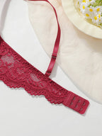 womens-lace-with-steel-ring-gathering-push-up-close-fitting-bra-4807024 - Easydrop